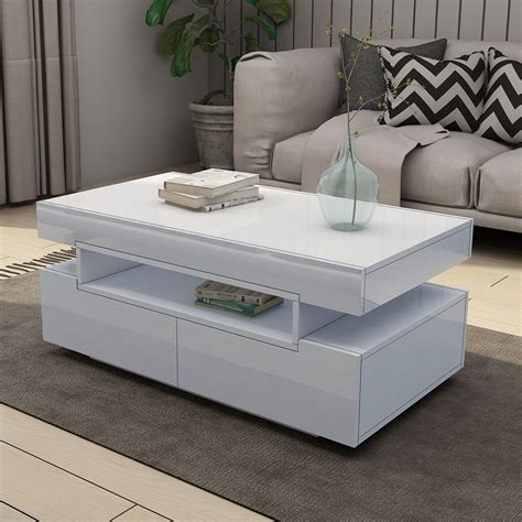 Find Gloss White Coffee Table With Storage